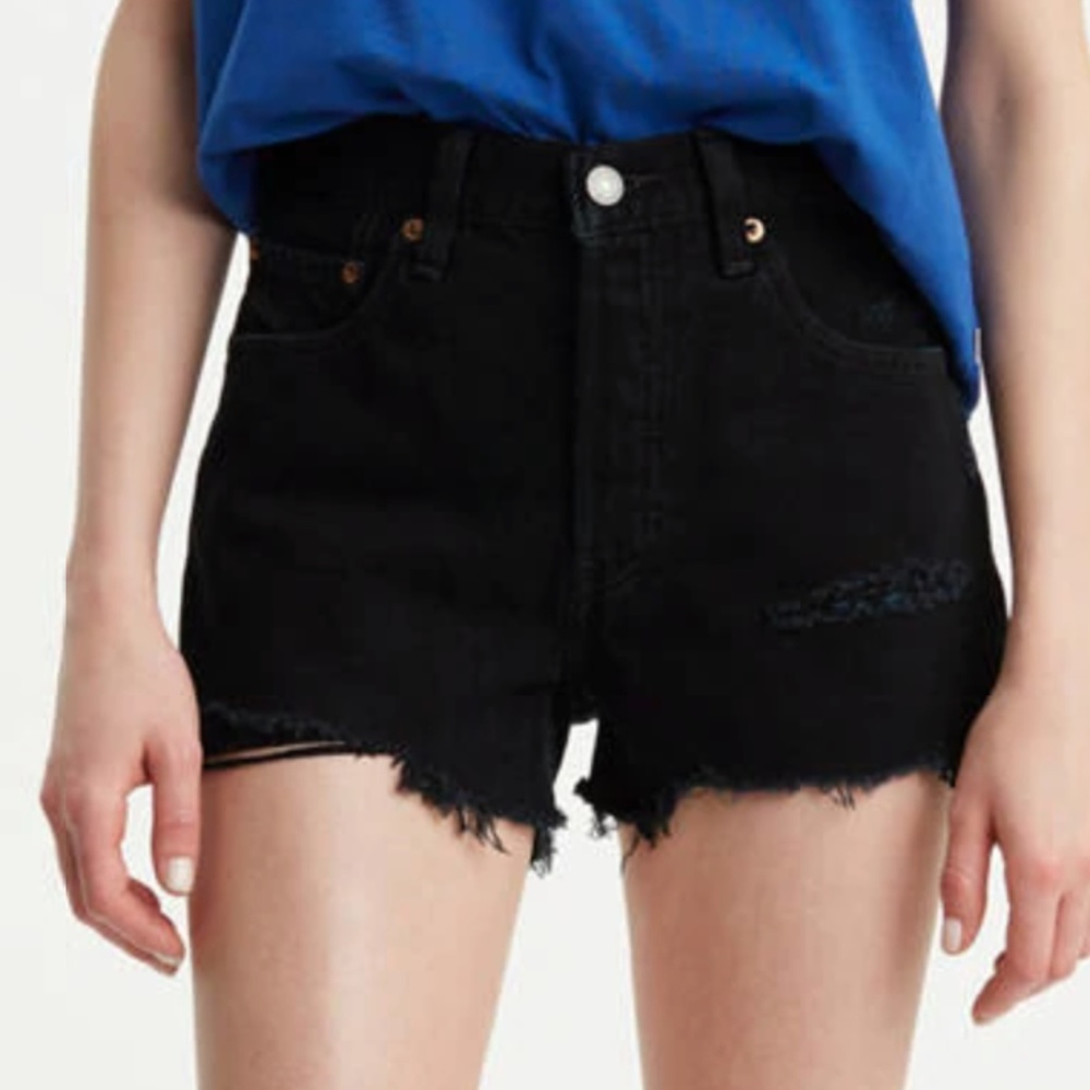 Levi's 501 High Rise Shorts - Let's Roll Black